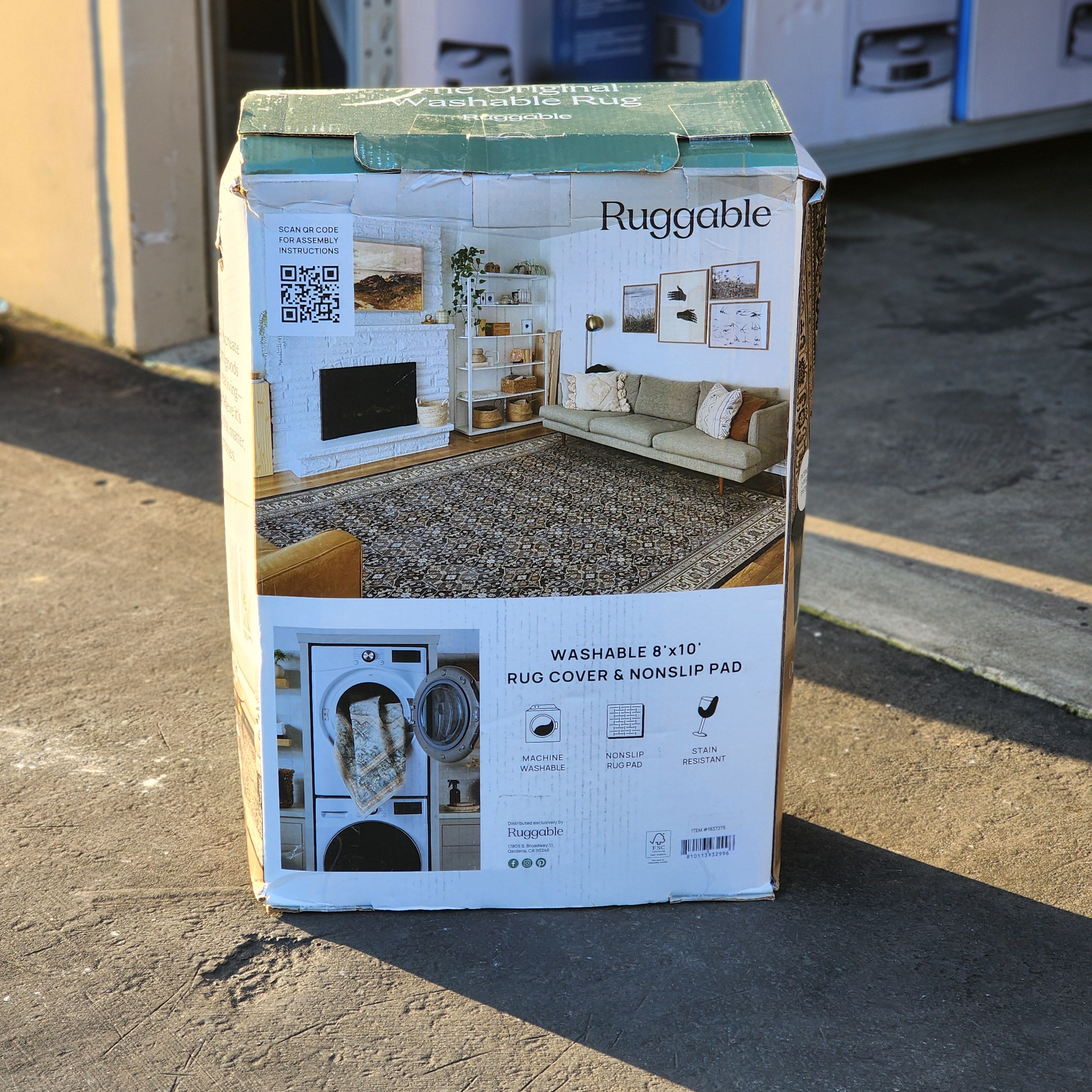 RUGGABLE 8X10 AREA RUG RUGGABLE 8X10 AREA RUG